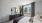 a bedroom with a large mirror